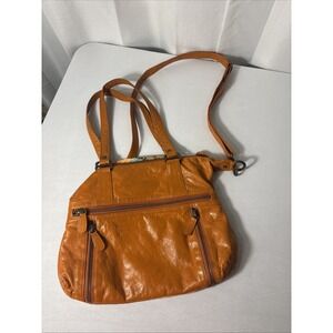 LATICO NJ USA Genuine Leather Crossbody, Shoulder Bag, Purse~Fun Floral Interior